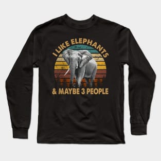 Urban Elephant Expedition Tee Triumph for Wildlife Majesty Admirers Long Sleeve T-Shirt